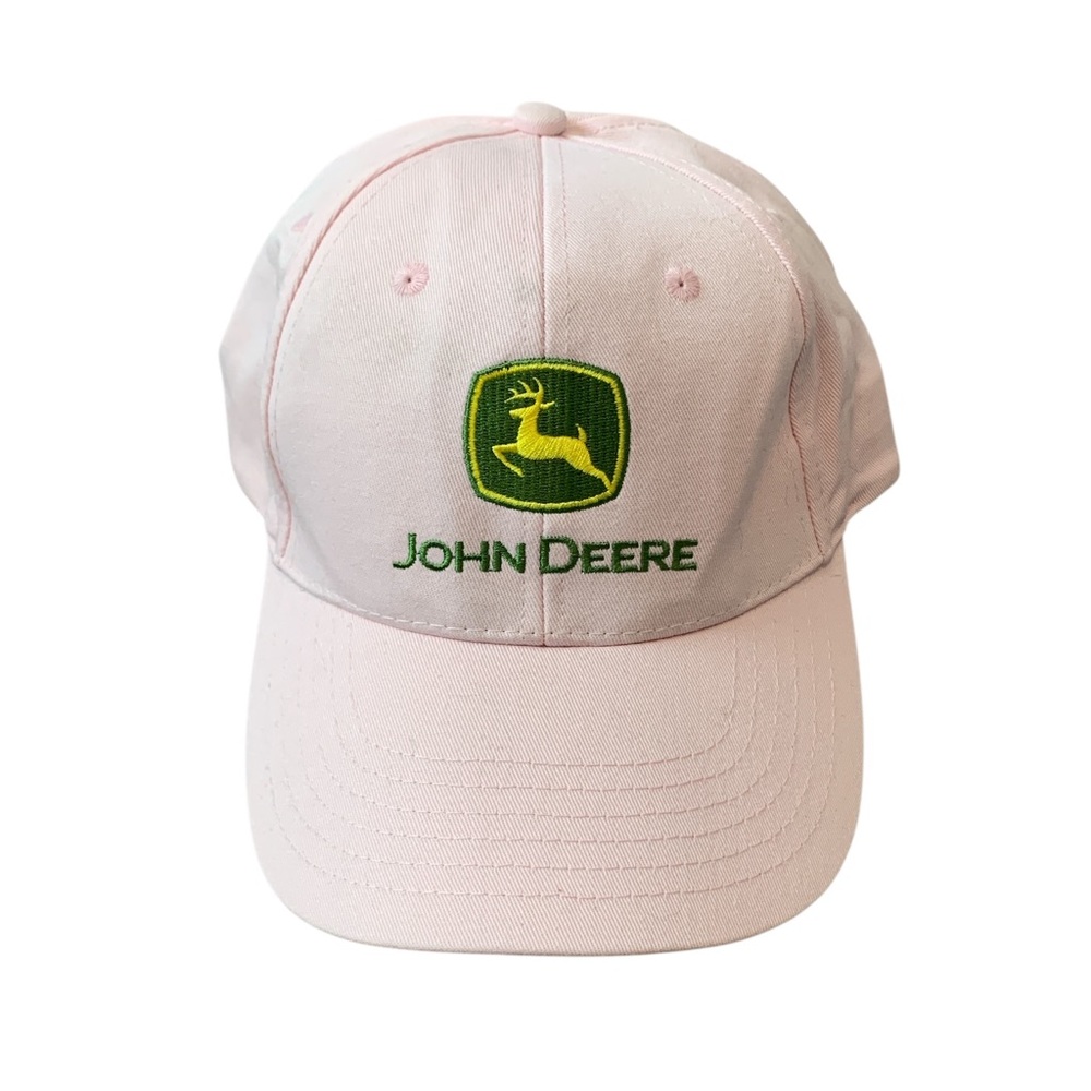 John Deere pink baseball hat adjustable ball cap‎ casual farm outdoors tractor